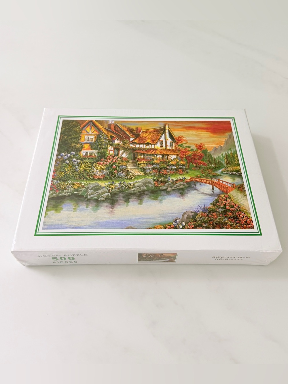 Jigsaw Puzzle 500 Pieces river Bridge cottage Family Maid New
